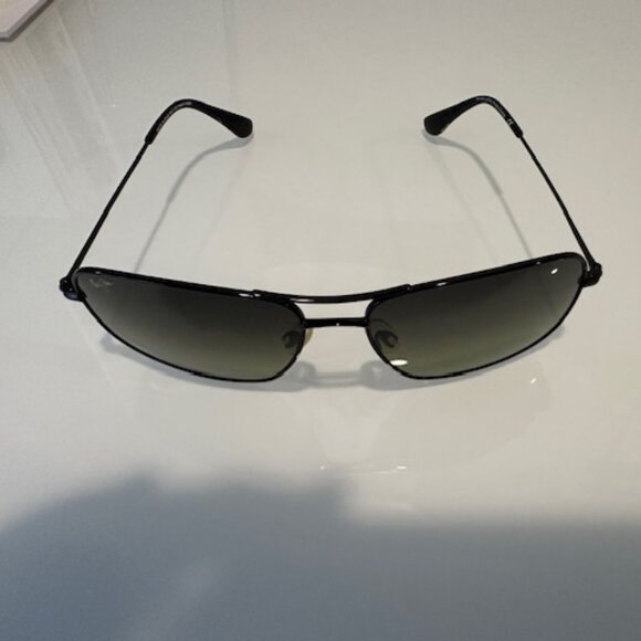 Maui Jim Wiki Wiki Mj-246-02 59/17-120 Black Frames Titanium Sunglasses - Picture 4 of 6